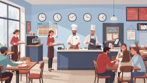 découvrez les règles essentielles concernant l'amplitude horaire dans la restauration, incluant les pauses obligatoires et les limites maximales pour garantir le bien-être des employés.