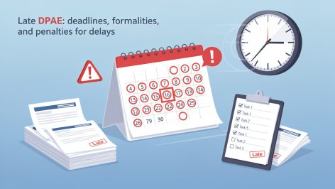 découvrez les délais à respecter pour une dpae, les formalités à accomplir et les sanctions encourues en cas de déclaration tardive afin de rester conforme à la réglementation.